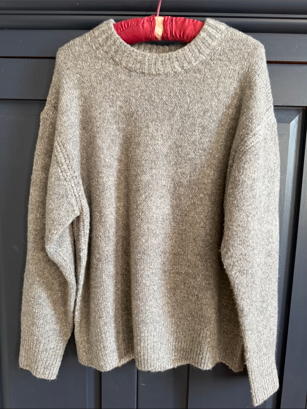 J. Crew Women’s Crewneck Wool Blend Sweater - Gray